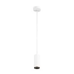 SLV 1004456 NUMINOS® S PD, DALI, Pendelleuchte, Pendellänge 250 cm, 4000 K, 7,8 W, 60°, matt weiß / matt schwarz 