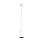 SLV 1004543 NUMINOS® M PD, DALI, Pendelleuchte, Pendellänge 250 cm, 3000 K, 13 W, 36°, matt weiß / matt schwarz 