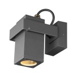 SLV 1004653 THEO BRACKET, Outdoor Wand- und Deckenaufbauleuchte QPAR51 anthrazit 