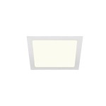 SLV 1004699 SENSER 24, Indoor LED Deckeneinbauleuchte eckig weiß 4000 K 