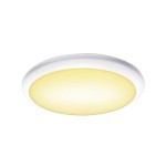 SLV 1005090 RUBA 42, Outdoor LED Wand- und Deckenaufbauleuchte weiß CCT switch 3000/4000 K 