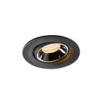 SLV 1005324 NUMINOS® MOVE S, Deckeneinbauleuchte schwarz / chrom 2700 K 40° 