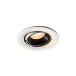 SLV 1005331 NUMINOS® MOVE S, Deckeneinbauleuchte weiß / schwarz 2700 K 40° 