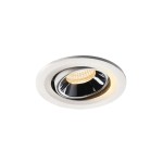 SLV 1005333 NUMINOS® MOVE S, Deckeneinbauleuchte weiß / chrom 2700 K 40° 