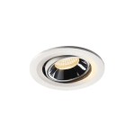 SLV 1005351 NUMINOS® MOVE S, Deckeneinbauleuchte weiß / chrom 3000 K 40° 