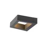 SLV 1005443 BOOKAT, Wandaufbauleuchte anthrazit 15 W 3000/4000 K 
