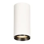 SLV 1005698 NUMINOS® XL CL, PHASE, Deckenaufbauleuchte, 3000 K, 28 W, 60°, matt weiß / matt schwarz 
