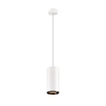SLV 1005708 NUMINOS® XL PD, PHASE, Pendelleuchte, Pendellänge 250 cm, 2700 K, 28 W, 24°, matt weiß / matt schwarz 
