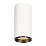 SLV 1005763 NUMINOS® XL CL, DALI, Deckenaufbauleuchte, 2700 K, 27 W, 36°, matt weiß / matt schwarz 