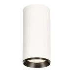 SLV 1005774 NUMINOS® XL CL, DALI, Deckenaufbauleuchte, 4000 K, 27 W, 24°, matt weiß / matt schwarz 