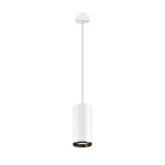 SLV 1005786 NUMINOS® XL PD, DALI, Pendelleuchte, Pendellänge 250 cm, 3000 K, 27 W, 24°, matt weiß / matt schwarz 