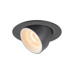 SLV 1005820 NUMINOS® GIMBLE XS, Deckeneinbauleuchte schwarz / weiß 2700 K 55° 