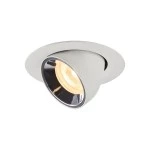SLV 1005848 NUMINOS® GIMBLE XS, Deckeneinbauleuchte weiß / chrom 3000 K 55° 