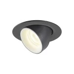 SLV 1005856 NUMINOS® GIMBLE XS, Deckeneinbauleuchte schwarz / weiß 4000 K 55° 