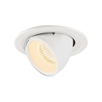 SLV 1005901 NUMINOS® GIMBLE S, Deckeneinbauleuchte weiß 3000 K 55° 