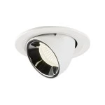 SLV 1005917 NUMINOS® GIMBLE S, Deckeneinbauleuchte weiß / chrom 4000 K 40° 