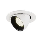 SLV 1005918 NUMINOS® GIMBLE S, Deckeneinbauleuchte weiß / schwarz 4000 K 55° 