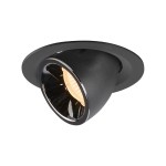 SLV 1005929 NUMINOS® GIMBLE M, Deckeneinbauleuchte schwarz / chrom 2700 K 55° 
