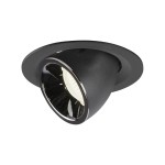 SLV 1005962 NUMINOS® GIMBLE M, Deckeneinbauleuchte schwarz / chrom 4000 K 40° 