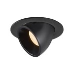 SLV 1005975 NUMINOS® GIMBLE L, Deckeneinbauleuchte schwarz 2700 K 20° 