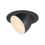 SLV 1005979 NUMINOS® GIMBLE L, Deckeneinbauleuchte schwarz / weiß 2700 K 40° 