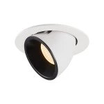 SLV 1005990 NUMINOS® GIMBLE L, Deckeneinbauleuchte weiß / schwarz 2700 K 55° 