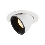SLV 1006002 NUMINOS® GIMBLE L, Deckeneinbauleuchte weiß / schwarz 3000 K 20° 