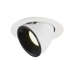 SLV 1006020 NUMINOS® GIMBLE L, Deckeneinbauleuchte weiß / schwarz 4000 K 20° 