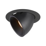 SLV 1006029 NUMINOS® GIMBLE XL, Deckeneinbauleuchte schwarz 2700 K 20° 