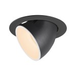 SLV 1006033 NUMINOS® GIMBLE XL, Deckeneinbauleuchte schwarz / weiß 2700 K 40° 