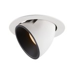 SLV 1006038 NUMINOS® GIMBLE XL, Deckeneinbauleuchte weiß / schwarz 2700 K 20° 