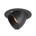 SLV 1006050 NUMINOS® GIMBLE XL, Deckeneinbauleuchte schwarz 3000 K 40° 