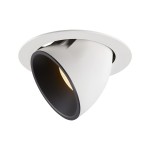 SLV 1006062 NUMINOS® GIMBLE XL, Deckeneinbauleuchte weiß / schwarz 3000 K 55° 