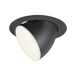 SLV 1006072 NUMINOS® GIMBLE XL, Deckeneinbauleuchte schwarz / weiß 4000 K 55° 