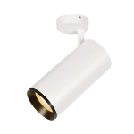 SLV 1006087 NUMINOS® XL SPOT, PHASE, Deckenaufbauleuchte, 2700 K, 28 W, 36°, matt weiß / matt schwarz 