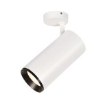 SLV 1006099 NUMINOS® XL SPOT, PHASE, Deckenaufbauleuchte, 4000 K, 28 W, 36°, matt weiß / matt schwarz 