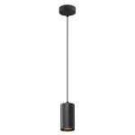SLV 1006431 ASTO TUBE, Pendelleuchte, GU10, Pendellänge 250 cm, max. 10 W, schwarz 