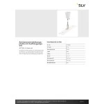 SLV 1006602 Schienenverstärkungsplatte mit Aufhängungsset, 48V TRACK, 1 m Stange, weiß 