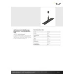 SLV 1006603 Schienenverstärkungsplatte mit Aufhängungsset, 48V TRACK, 3 m Drahtseil, schwarz 