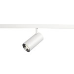 SLV 1006752 NUMINOS® S, 48V Spot, rund, 4000 K, 16 W, DALI 2, 20°, matt weiß / glänzend chrom 