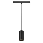 SLV 1006837 NUMINOS® S 48V TRACK, DALI, Pendelleuchte, schwarz / schwarz, 16 W, 1030 lm, 3000 K, CRI 90, 55° 