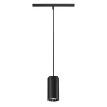 SLV 1006839 NUMINOS® S 48V TRACK, DALI, Pendelleuchte, schwarz / chrom, 16 W, 1050 lm, 3000 K, CRI 90, 55° 