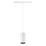 SLV 1006858 NUMINOS® S, 48V Pendelleuchte, Pendellänge 150 cm, 4000 K, 20°, DALI 2, matt weiß / matt schwarz 