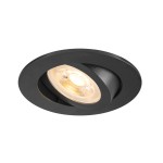 SLV 1007369 NEW TRIA® 68, Deckeneinbauleuchte, rund, max. 10 W GU10, schwarz 