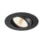 SLV 1007386 NEW TRIA® 68, Deckeneinbauleuchte, 2700 K, 38°, IP 20, rund, schwarz 