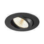 SLV 1007390 NEW TRIA® 68, Deckeneinbauleuchte, 3000 K, 38°, IP 20, rund, schwarz 
