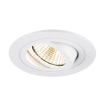 SLV 1007403 NEW TRIA® 75, Deckeneinbauleuchte, 3000 K, 38°, IP 20, rund, weiß 