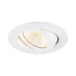 SLV 1007435 NEW TRIA® UNIVERSAL 68, Deckeneinbauleuchte, 2500/3000/4000 K, 60°, IP 20, rund, weiß 