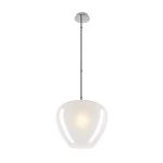 SLV 1007878 PANTILO CONVEX 40, Pendelleuchte, 150 cm, E27, max. 40 W, weiß 