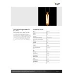 SLV 1008162 LED High Brightness Tube slim, LED-Leuchtmittel, clear, E27, PHASE, 11 W, 2700 K 